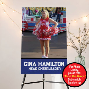 Large Photo High School or College Cheerleading Foam Board