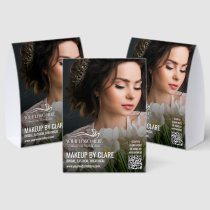 Large Photo Makeup Artist With Your Logo Paper Table Tent