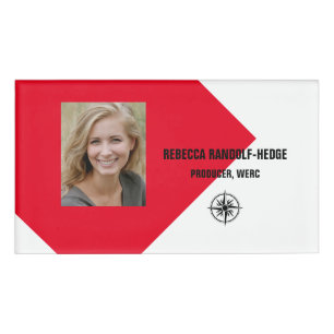 LARGE PHOTO Name Tag