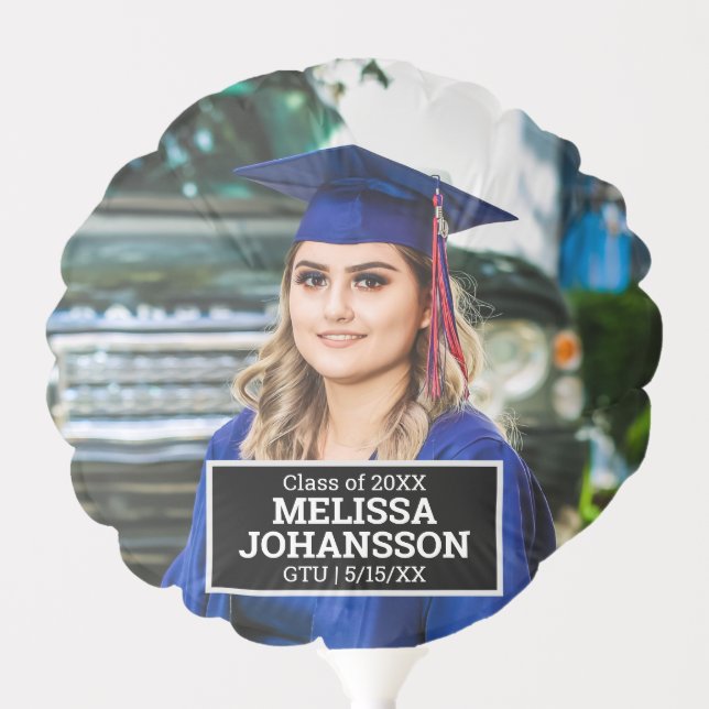 Large Photo Personalized Graduation Balloon (Front)
