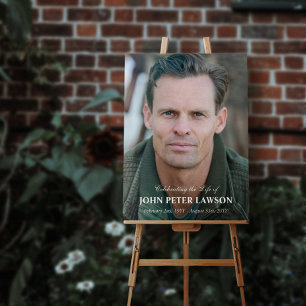 Large Photo Simple Celebrating the Life of Foam Board