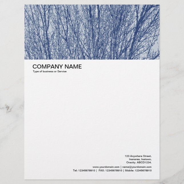 Large Picture Header - Birch Branches Letterhead (Front)