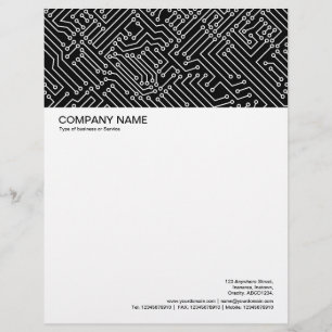 Large Picture Header - Circuitry on Black Letterhead