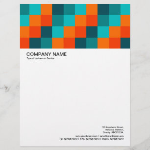 Large Picture Header - Color Squares 01 Letterhead