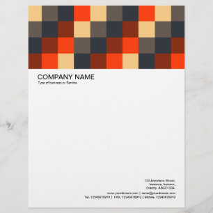 Large Picture Header - Color Squares 02 Letterhead
