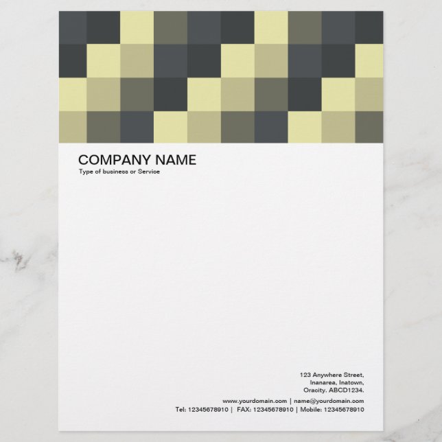 Large Picture Header - Color Squares 09 Letterhead (Front)