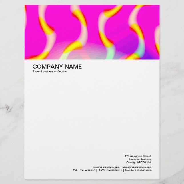 Large Picture Header - Colorful Abstract 01 Letterhead (Front)