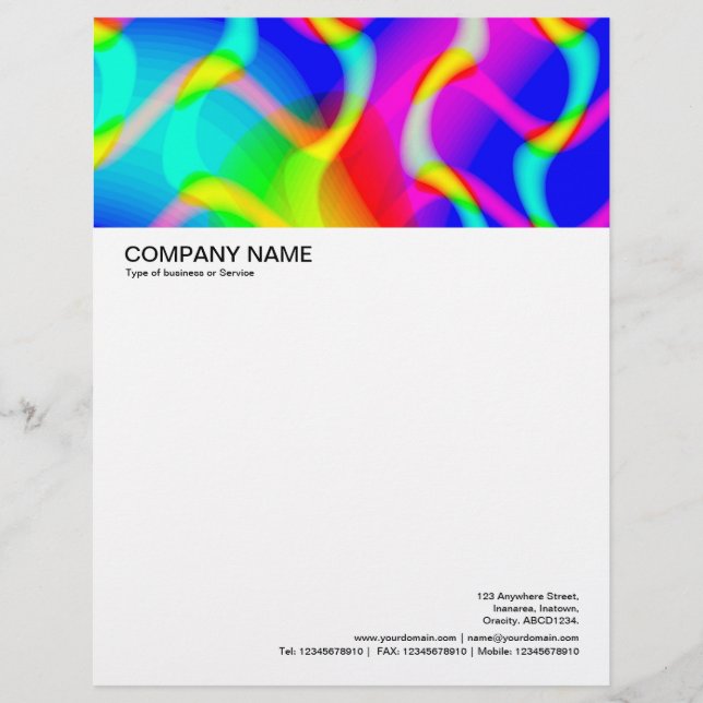 Large Picture Header - Colorful Abstract 02 Letterhead (Front)