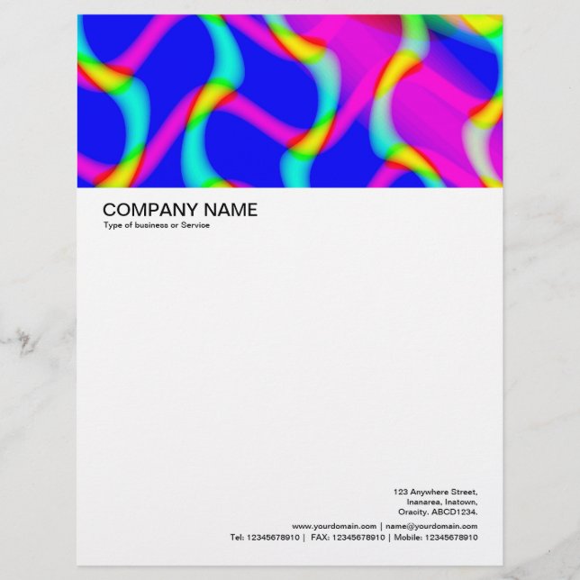 Large Picture Header - Colorful Abstract 03 Letterhead (Front)