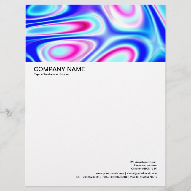 Large Picture Header - Colorful Abstract 05 Letterhead (Front)