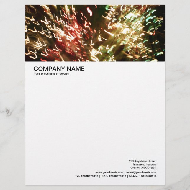 Large Picture Header - Fibre Optic Lamp Letterhead (Front)
