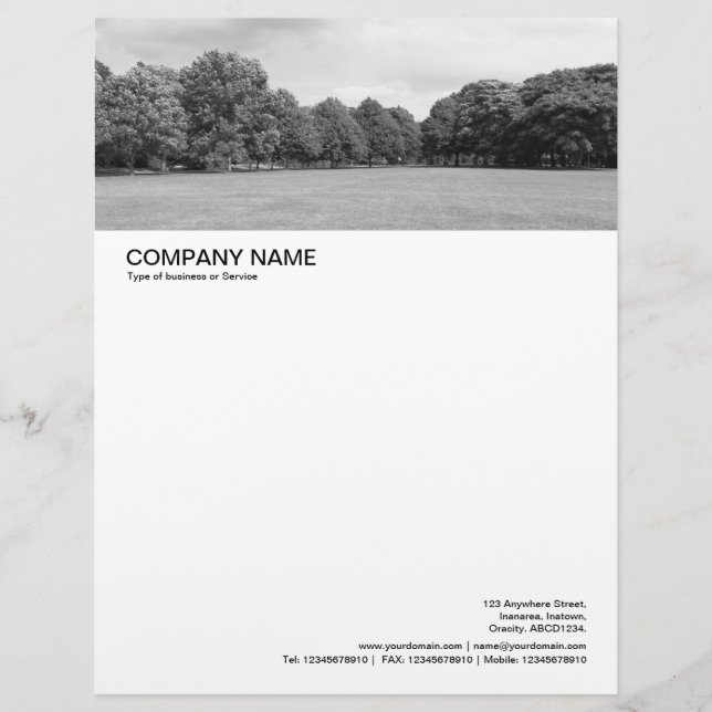 Large Picture Header - In the Park Letterhead (Front)