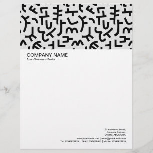 Large Picture Header - Kuba Pattern Shapes Letterhead