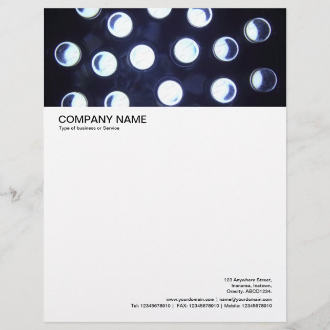 Large Picture Header - LED Light Letterhead (Front)