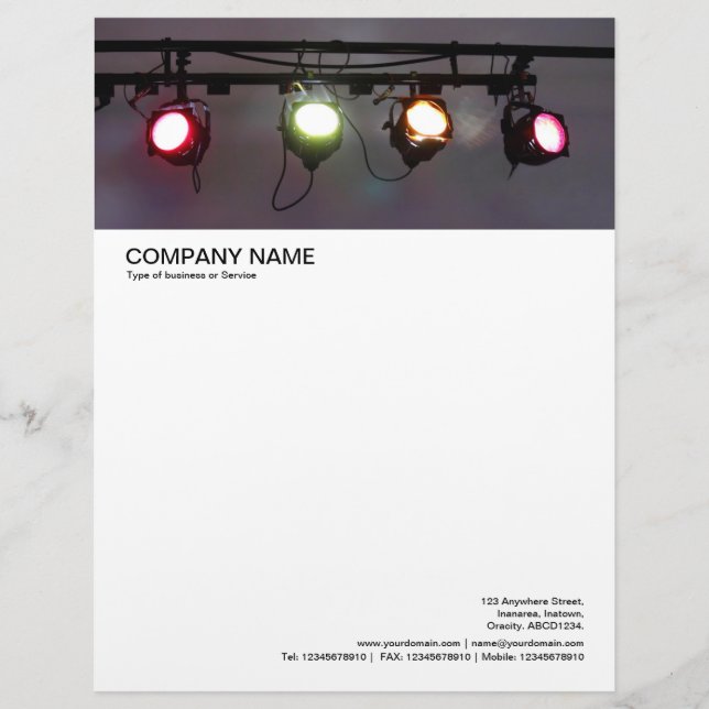 Large Picture Header - Lighting Array Letterhead (Front)