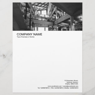 Large Picture Header - Modern Interior Letterhead