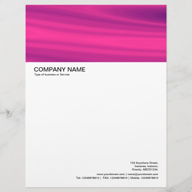 Large Picture Header - Pink Galaxy Letterhead (Front)
