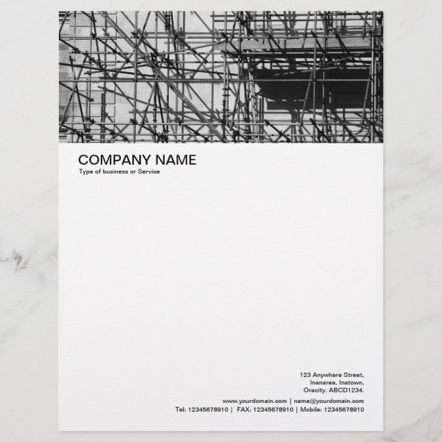 Large Picture Header - Scaffolding Letterhead (Front)