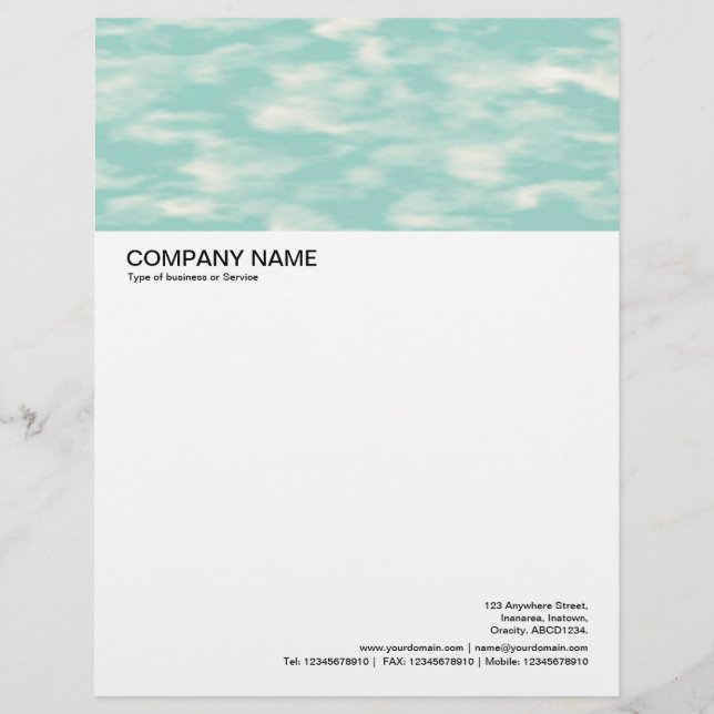 Large Picture Header - Sky Letterhead (Front)