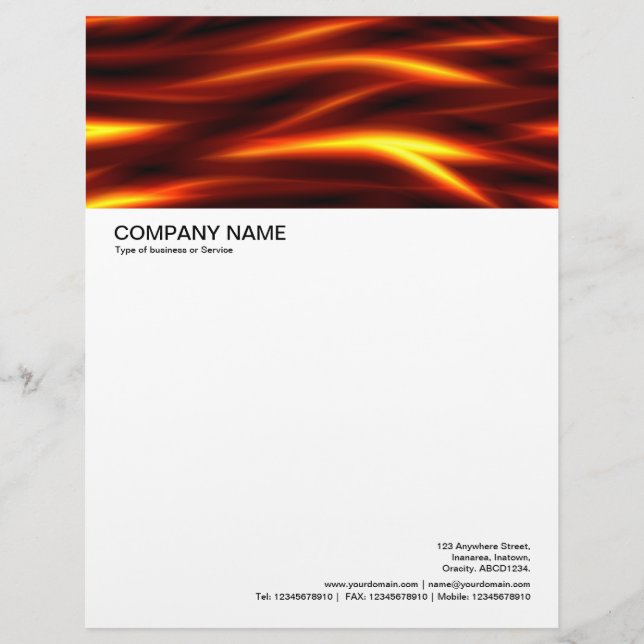 Large Picture Header - Tongues of Fire Letterhead (Front)