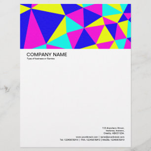 Large Picture Header - Triangles Abstract 03 Letterhead