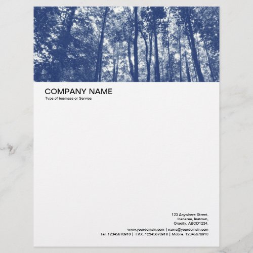 Large Picture Header _ Woodland Canopy _ Cyanotype Letterhead