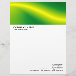 Large Picture Header - Yellow Wave Letterhead
