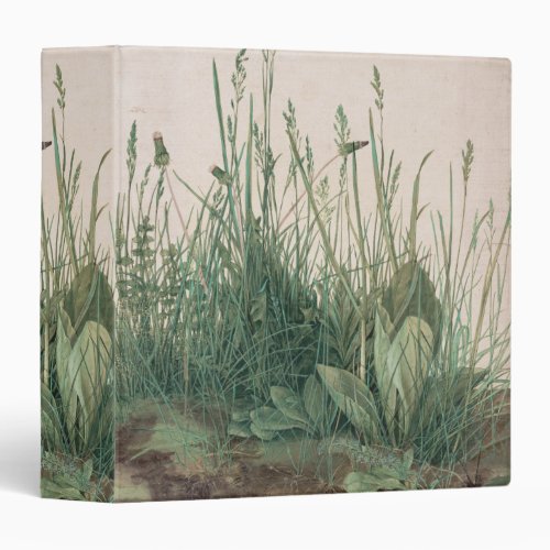 Large Piece of Turf by Albrecht Durer 3 Ring Binder