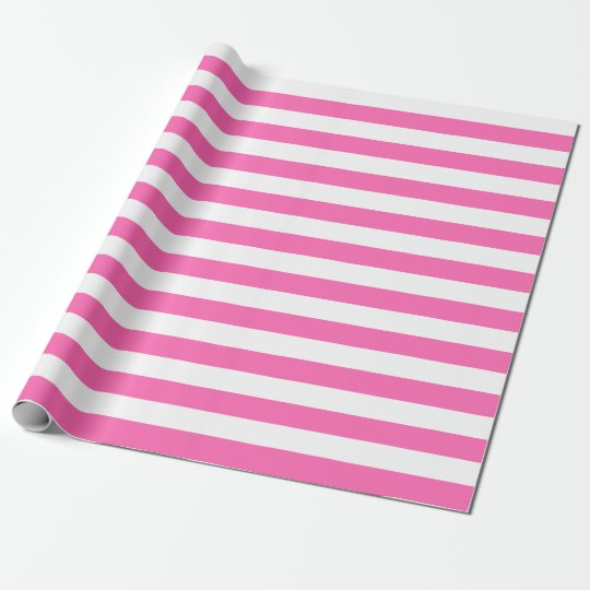 pink and white striped wrapping paper