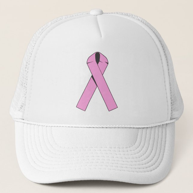 Large Pink Ribbon Products Trucker Hat (Front)