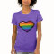Large Pixel Heart Design in LGBTQ Rainbow Flag