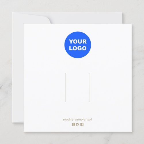 Large Plain Add Logo Hair Clip Display Invitation