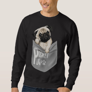 large pocket pug dog cute animal Classic T-Shirt 5 Sweatshirt