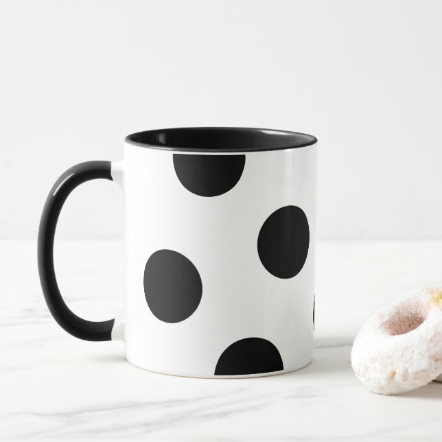 Large Polka Dot Mug (With Donut)