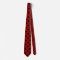 Large Polka Dots - Black on Dark Red
