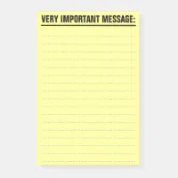 Large Post-It Notes with lined paper