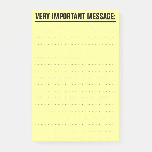 Large Post-It Notes with lined paper (Front)