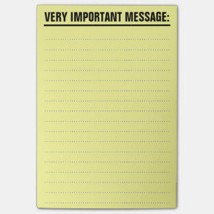 Large Post-It Notes with lined paper