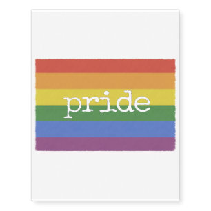 Large Pride Temporary Tattoo rainbow