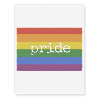 Large Pride Temporary Tattoo rainbow