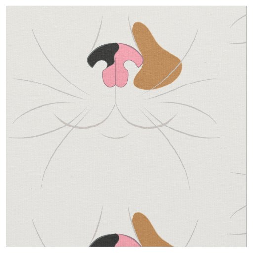 Large Print Calico Cat Novelty Fabric