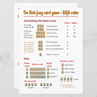 Large Print Card Game rules – Scoring