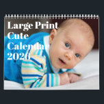 Large Print Cute Calendar 2026<br><div class="desc">Our 2026 Large Print Cute Calendar blends readability with charm. Bold numbers,  spacious monthly grids,  and whimsical artwork make scheduling stress-free. Perfect for kids,  grandparents,  and busy families.</div>