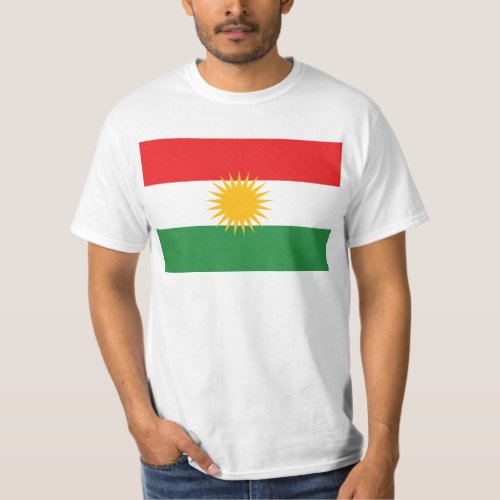 LARGE PRINT Kurdistan Flag T_Shirt