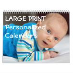 Large Print Personalized Calendars at Zazzle