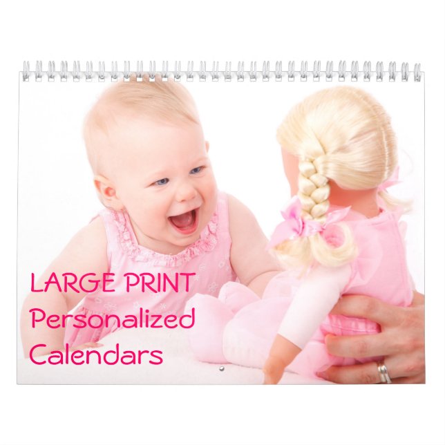 Large Print Personalized Calendars (Cover)