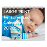 Large Print Personalized Calendars 2020