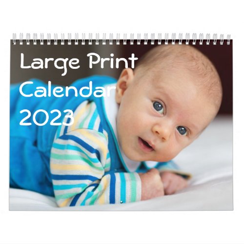 Large Print Personalized Calendars 2023