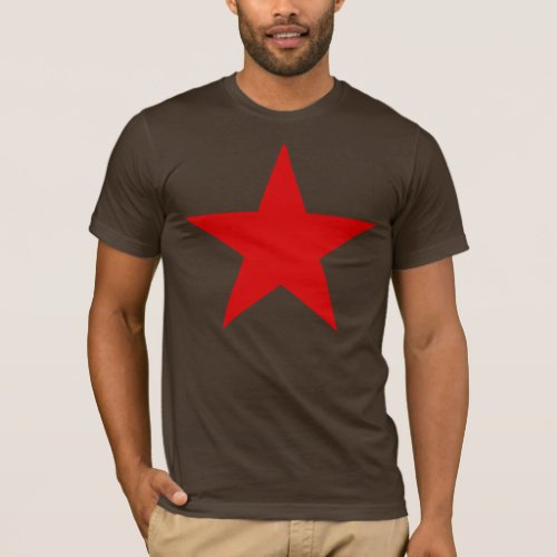 LARGE PRINT Red Star T_Shirt