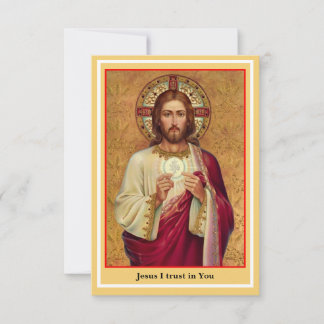 Large print Spiritual Communion Prayer Card